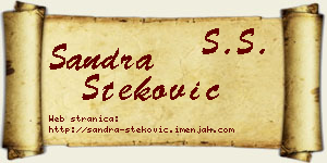 Sandra Steković vizit kartica